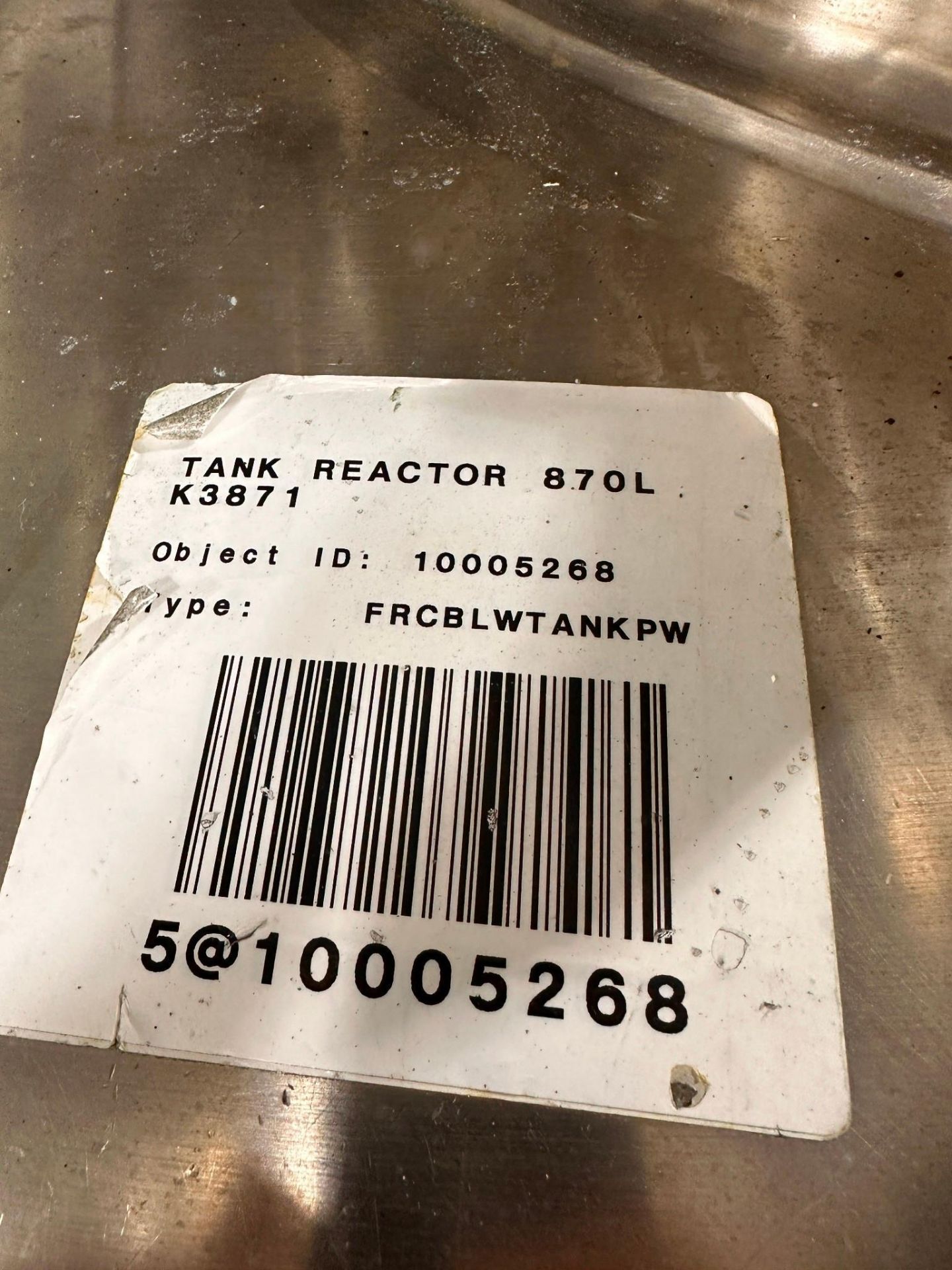 PRECISION STAINLESS STEEL 870 L REACTOR - Image 6 of 10