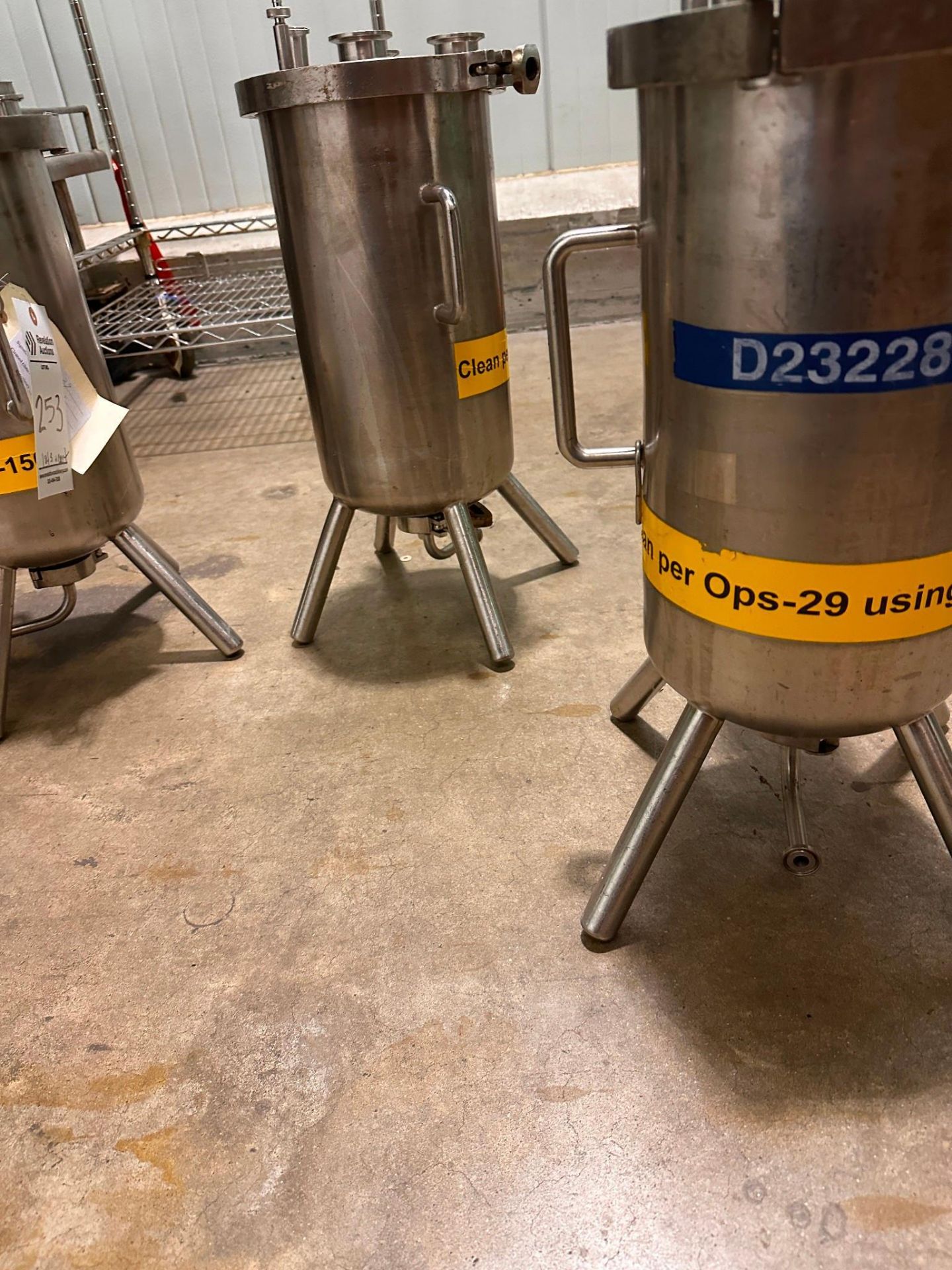 STAINLESS STEEL TANKS WITH ROLLER CART - Image 6 of 12