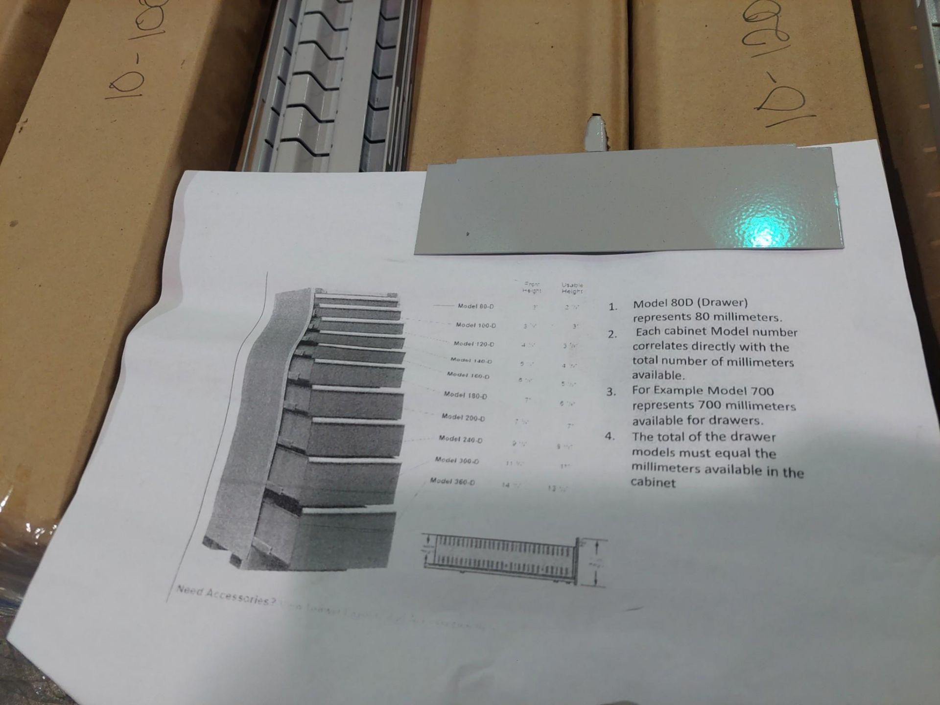 PARTITIONS FOR TOOL BOX DRAWERS - Image 7 of 7