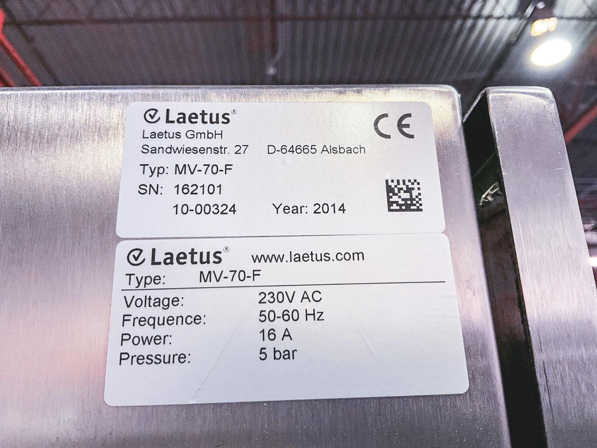 LAETUS MV-70-F LABELER, 2014 - Image 24 of 55