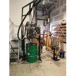 USED INSULATED GLASS GRACO HYDRAMATE KING AM PUMP, WITH INSULATED GLASS GRACO SEALING GUN, 2009