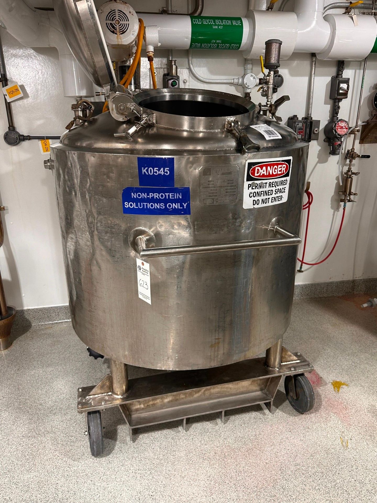 WALKER 250 GALLON 316 SS REACTOR