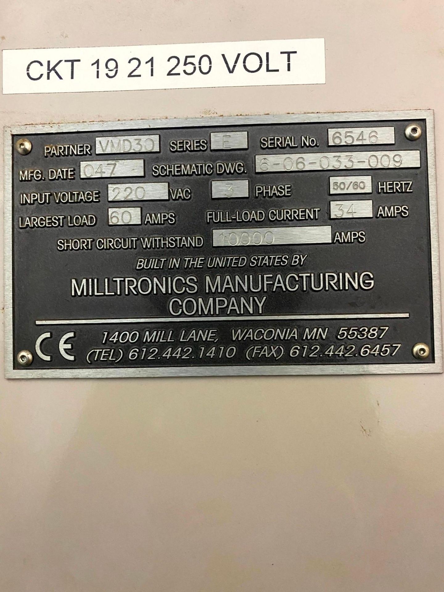 USED MILLTRONICS VMD 30 CNC VERTICAL MACHINING CENTER, 2004 - Image 5 of 5