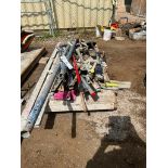 LOT OF CONCRETE FINISHING HAND TOOLS