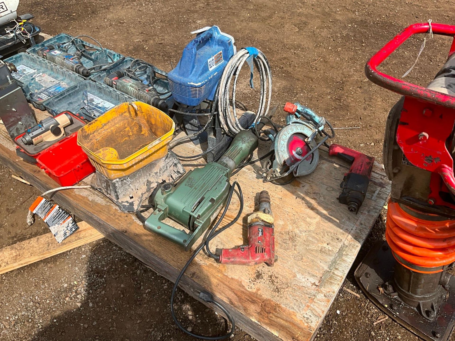 LOT OF SAWS, DRILLS, COMPACTORS, HEATERS, ETC. - Image 11 of 13