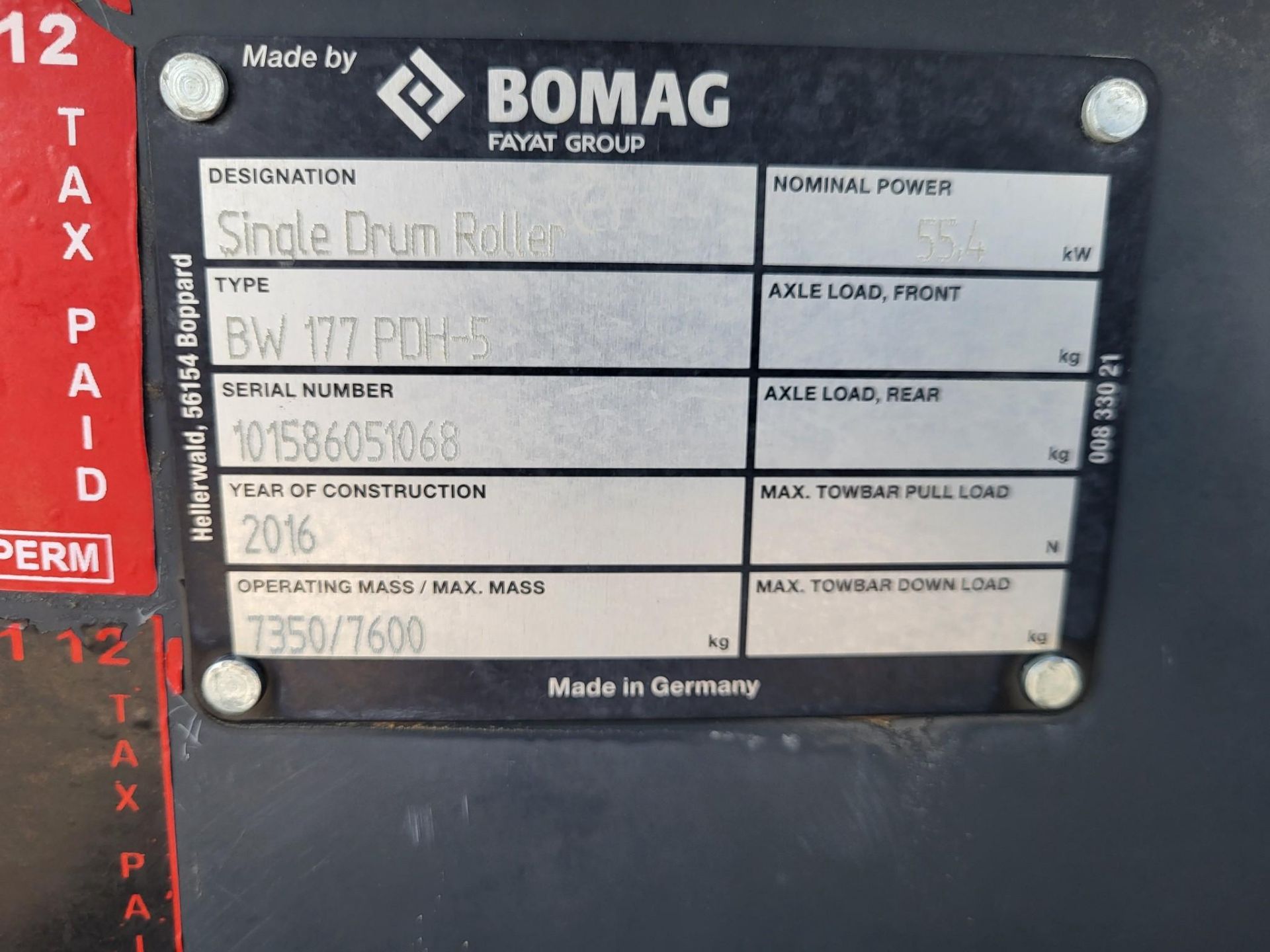 2004 BOMAG BW177 PDH-5 PADFOOT COMPACTOR - Image 22 of 22