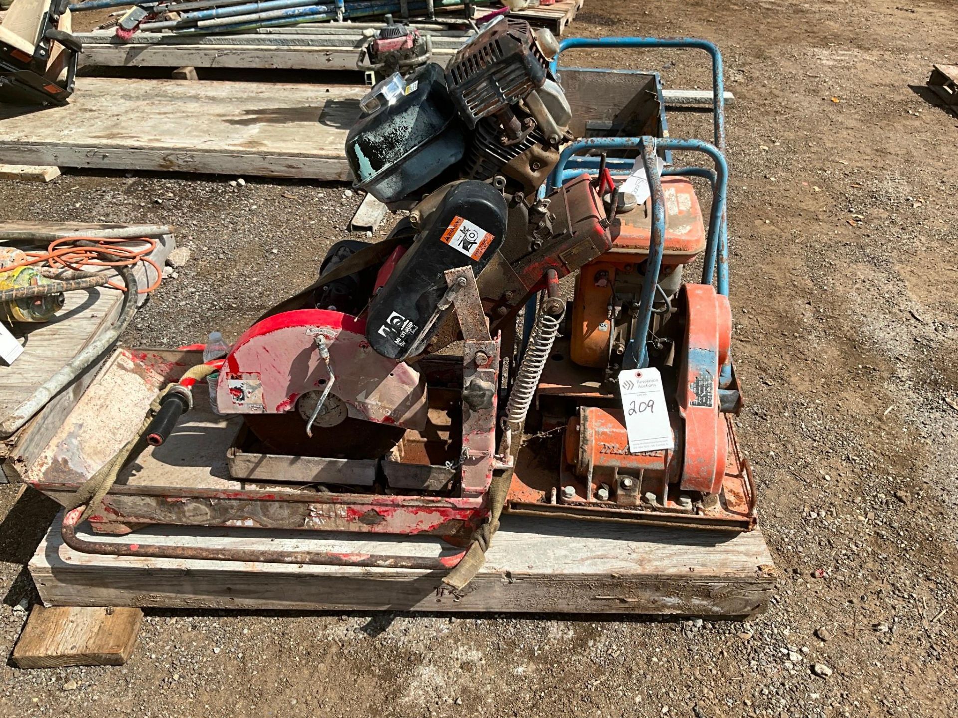 CONCRETE SAW AND PLATE COMPACTOR