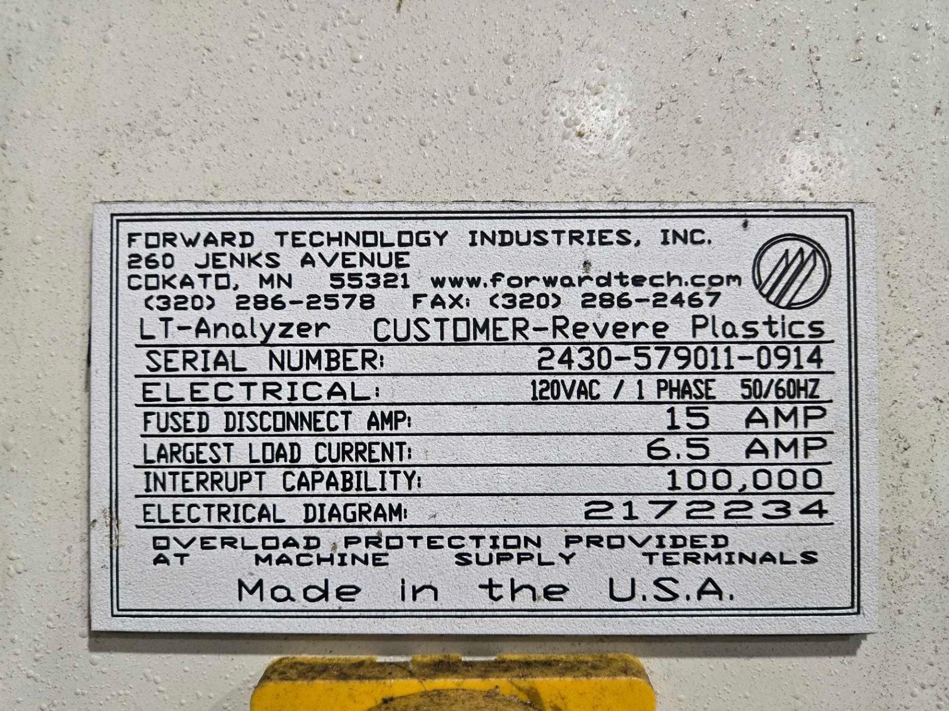 FORWARD TECHNOLOGY LT-ANALYZER - Image 3 of 13