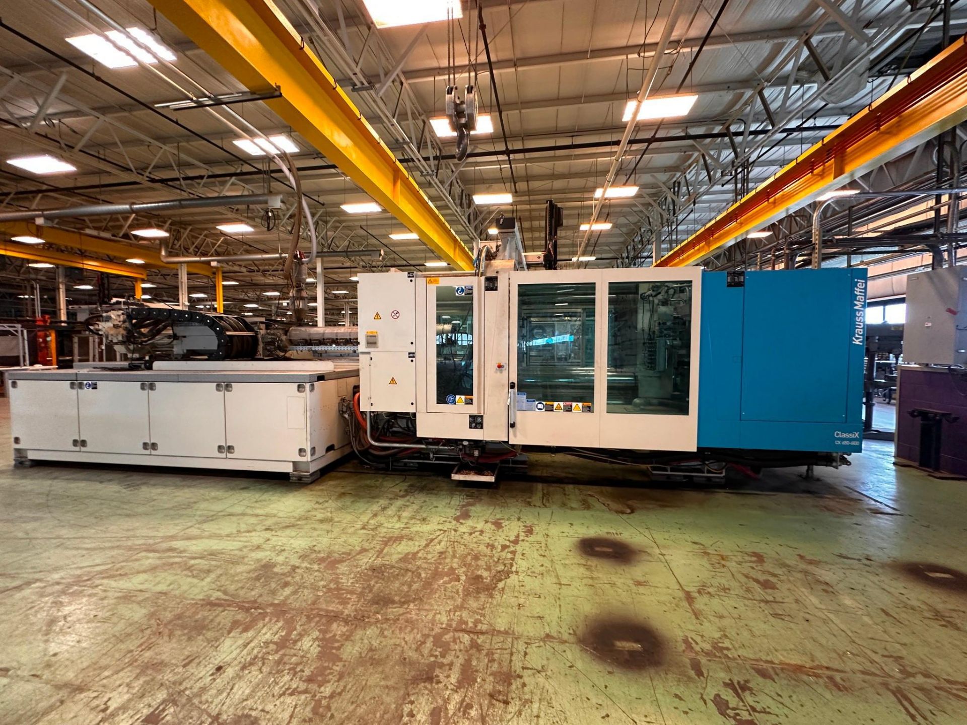 730 TON KRAUSS MAFFEI KM 650-6100 CX INJECTION MOLDER, 2013