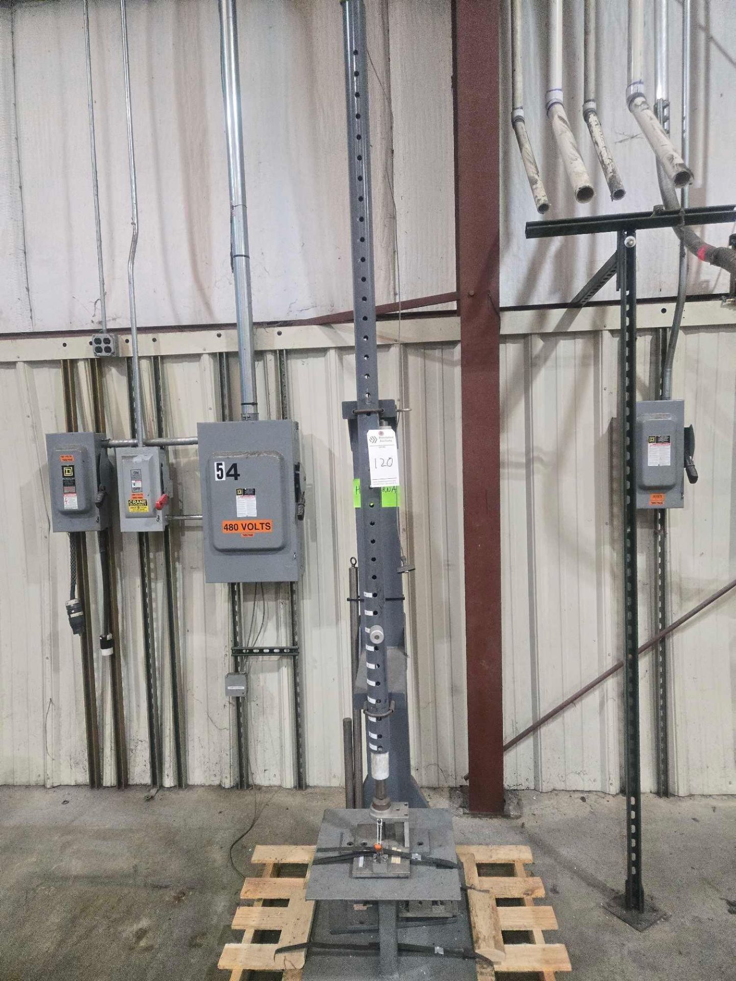 ADJUSTABLE PLATE PRESS 98" HEIGHT