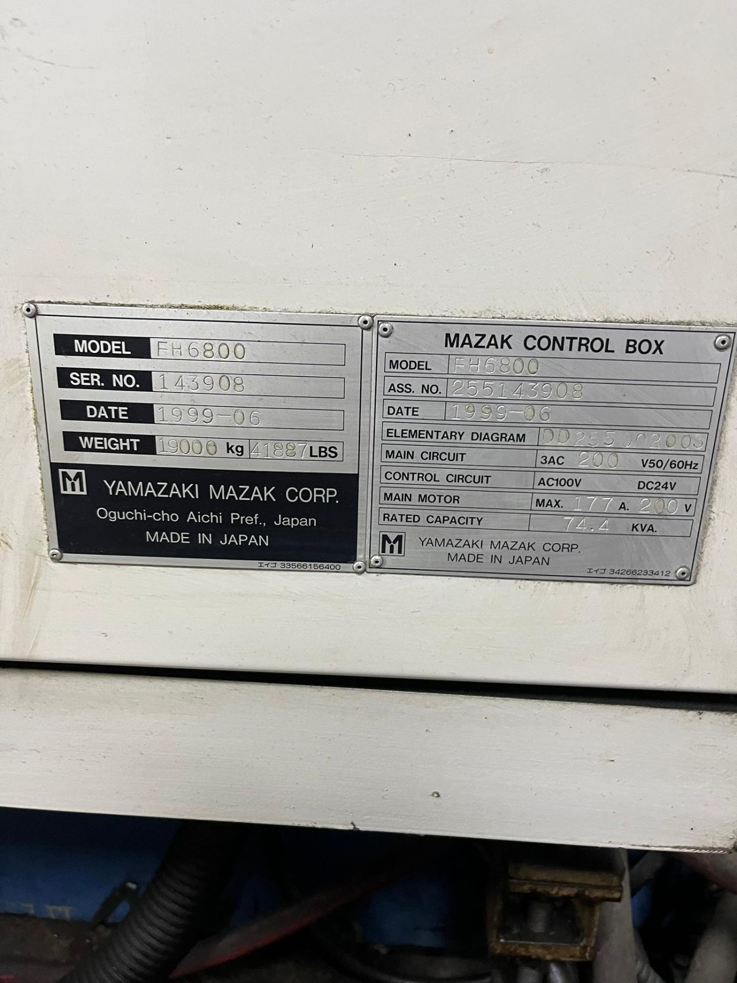 MAZAK FH-6800 630MM CNC HMC, 1999 - Image 23 of 26