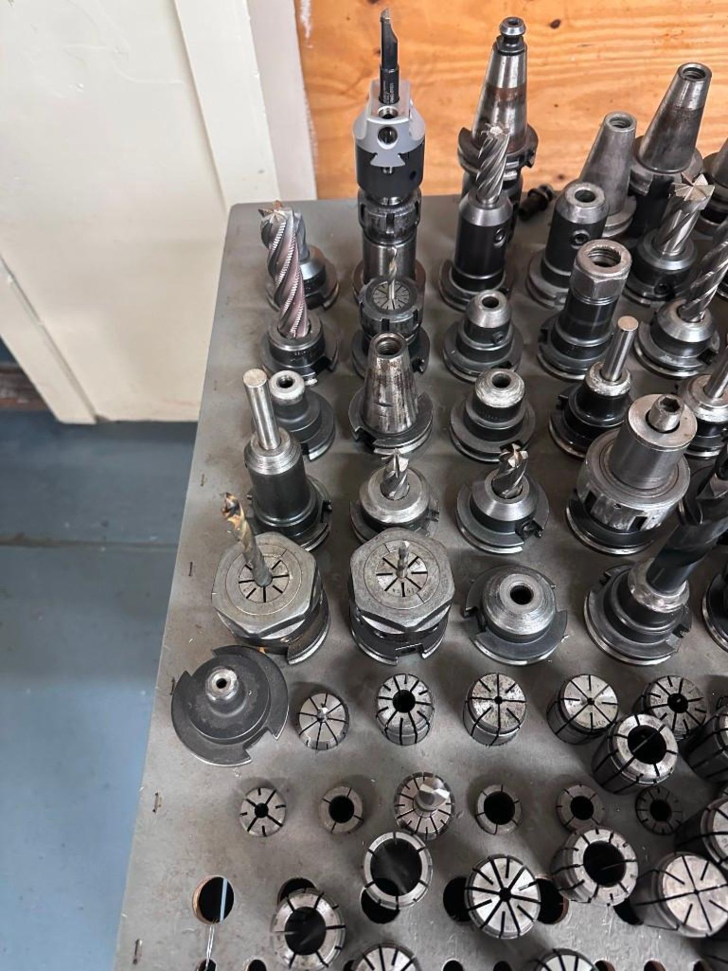 LOT OF CAT 40 TOOL HOLDERS AND TOOLING WITH COLLET SETS - Image 2 of 11