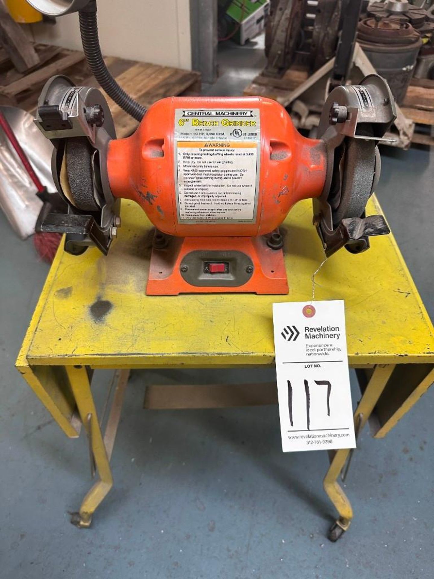 CENTRAL MACHINERY 6" BENCH GRINDER