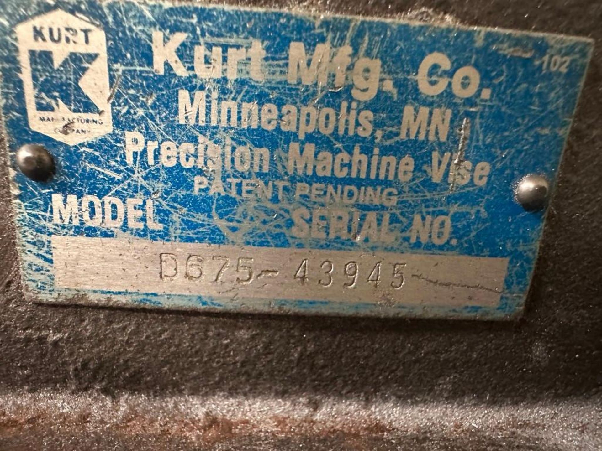 6" KURT D675 MACHINING VISE - Image 3 of 4