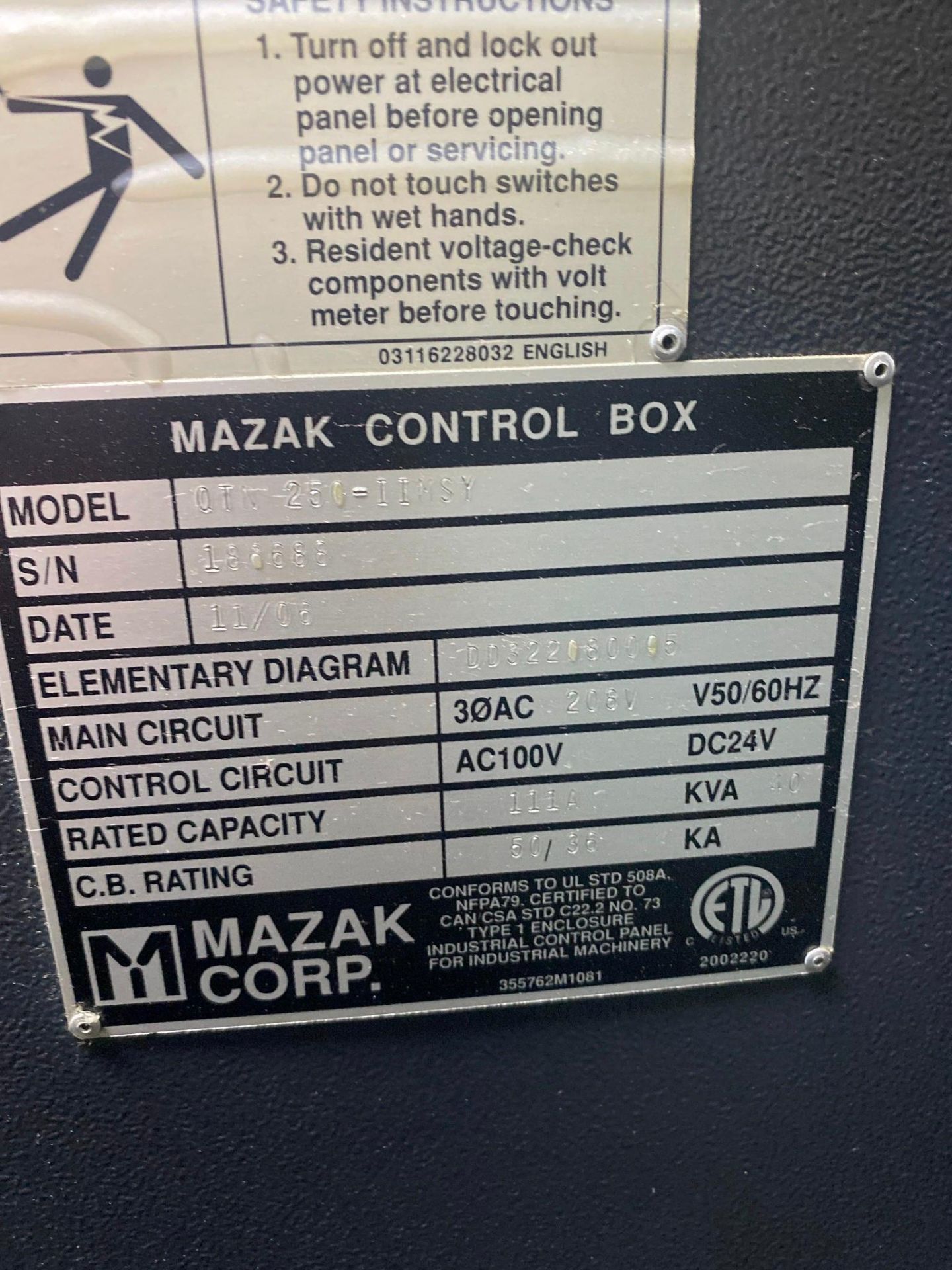 MAZAK QTN-250 II MSY LIVE TOOL Y AXIS CNC LATHE, 2006 - Image 17 of 18