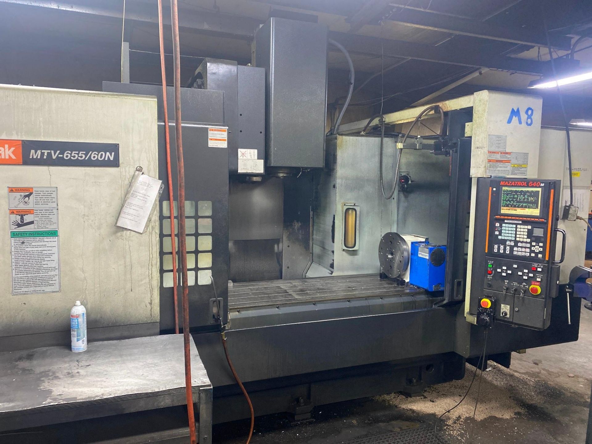 2008 MAZAK MTV 655/60N 4 AXIS CNC VERTICAL MACHINING CENTER - Image 8 of 17