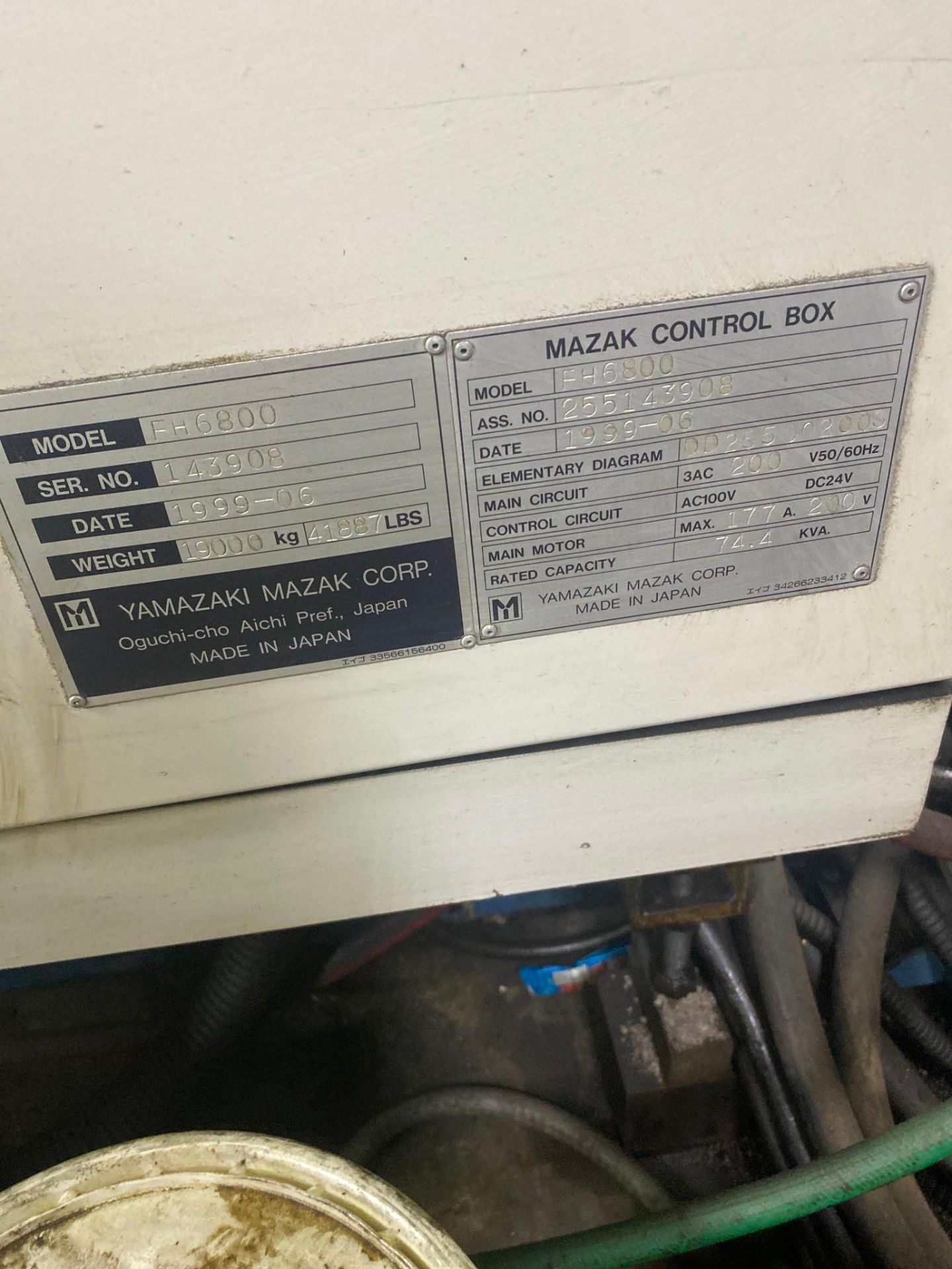 MAZAK FH-6800 630MM CNC HMC, 1999 - Image 24 of 26