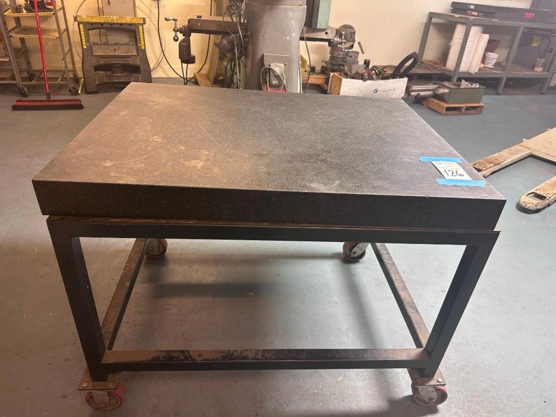 JGI GRANITE SURFACE INSPECTION PLATE WITH STAND 36" X 48"