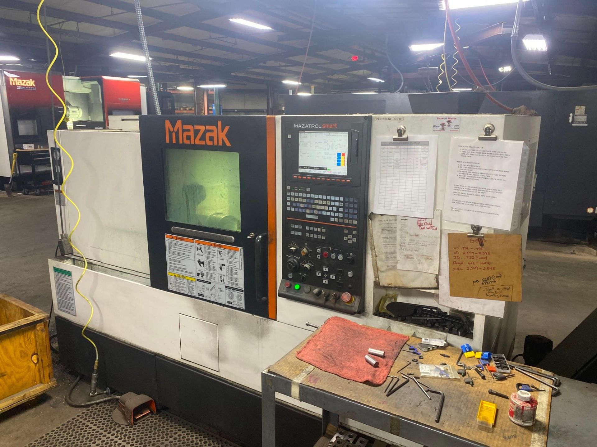 MAZAK QTS 250 CNC LATHE, 2012