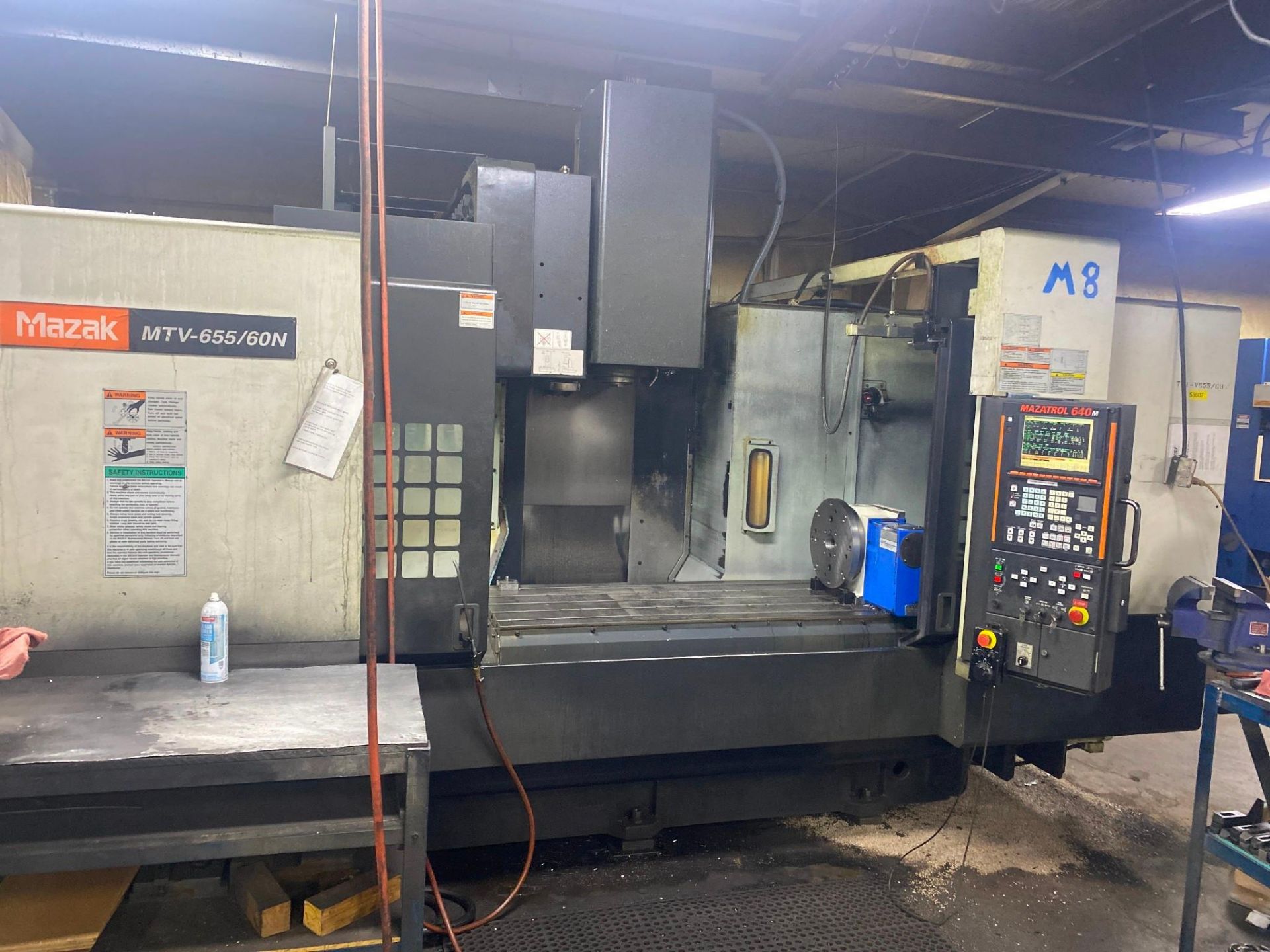 2008 MAZAK MTV 655/60N 4 AXIS CNC VERTICAL MACHINING CENTER