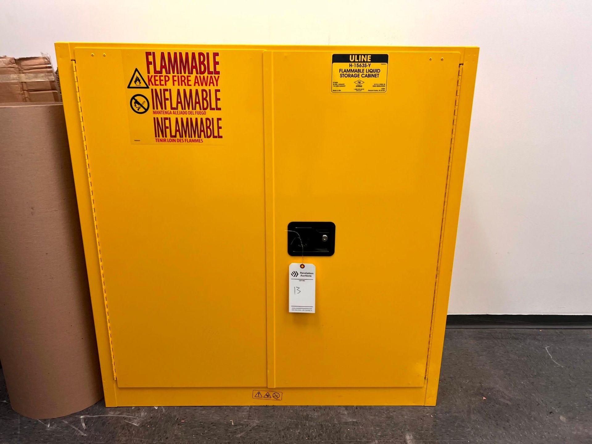 ULINE FLAMMABLE LIQUID STORAGE CABINET