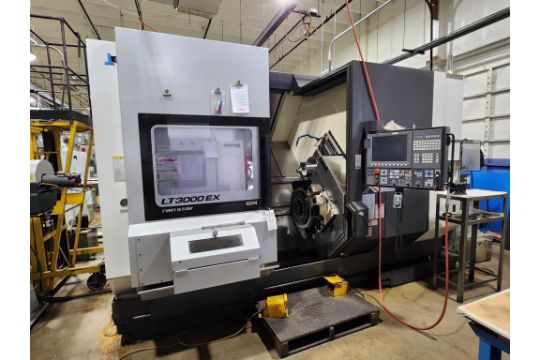 2013 OKUMA LT3000EX-2MY TWIN SPINDLE TWIN TURRET CNC LATHE, WITH BARFEED - Image 1 of 24