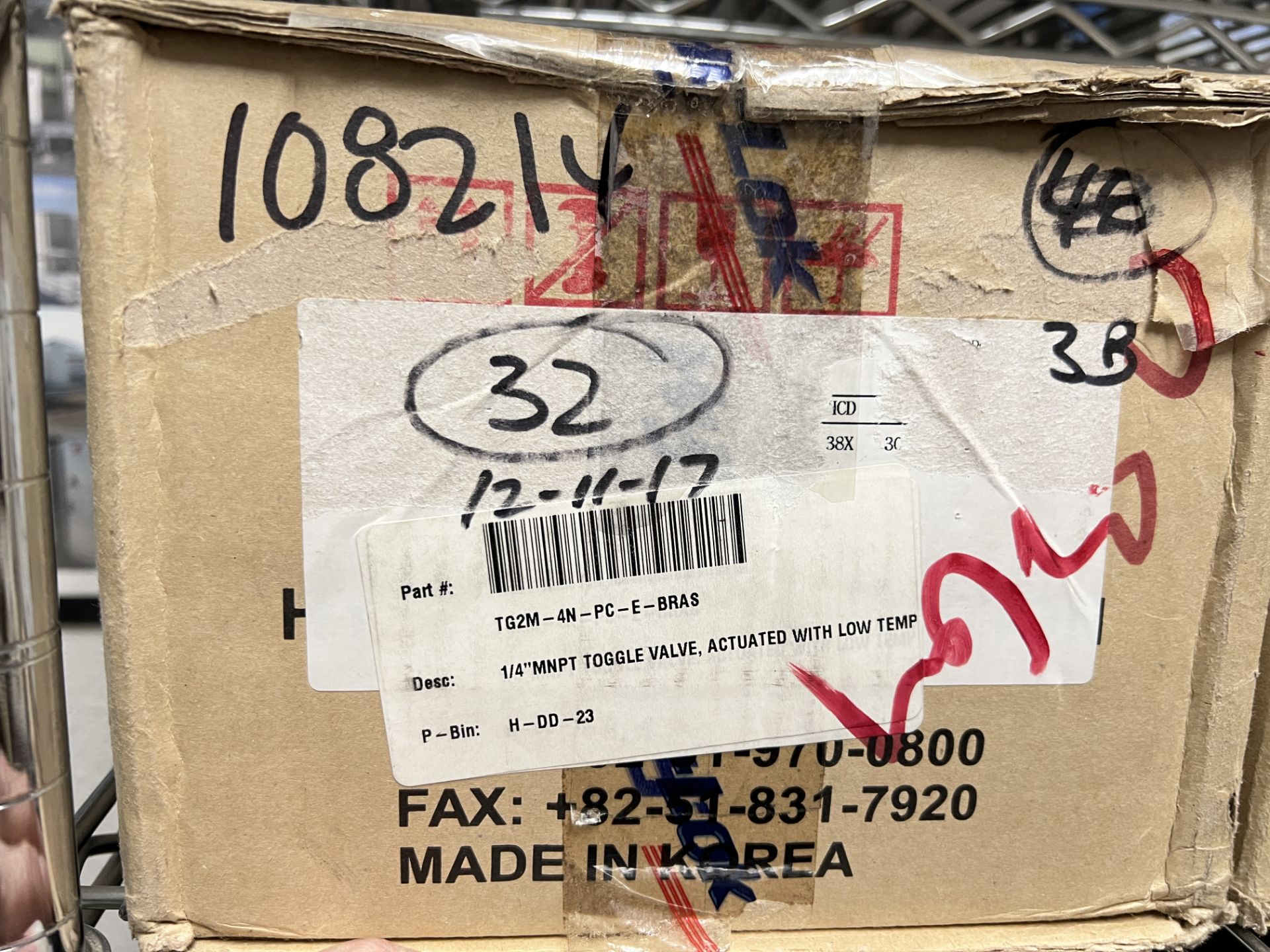 Boxes of Brass Toggle Valves - Image 8 of 8