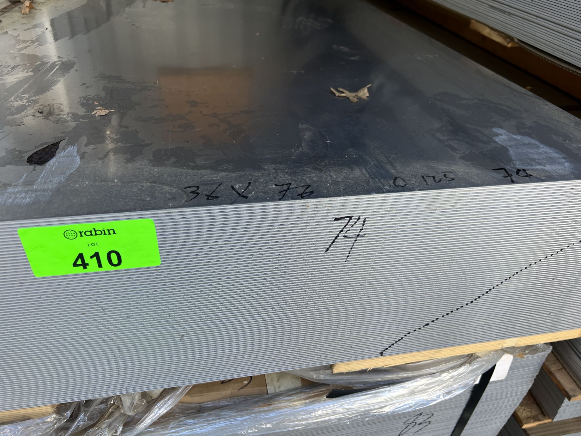 Reliant Metal LOT of (74) Reliance Metal aluminum sheets, 0.125 x 36
