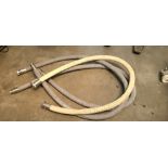 Sanitary hoses, approx 8' length, 2" sanitary fittings, 2-1/2" OD