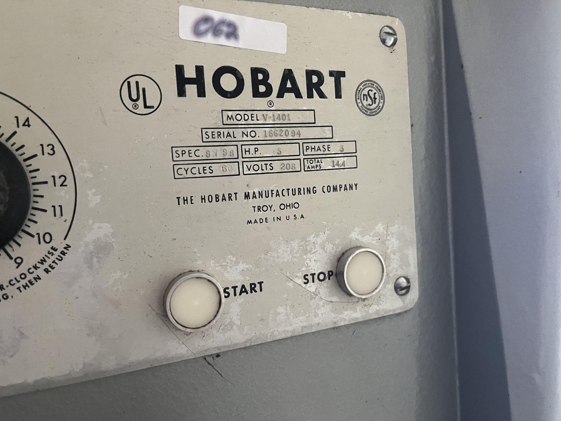 Hobart 140 Qt. Mixer - Image 3 of 3