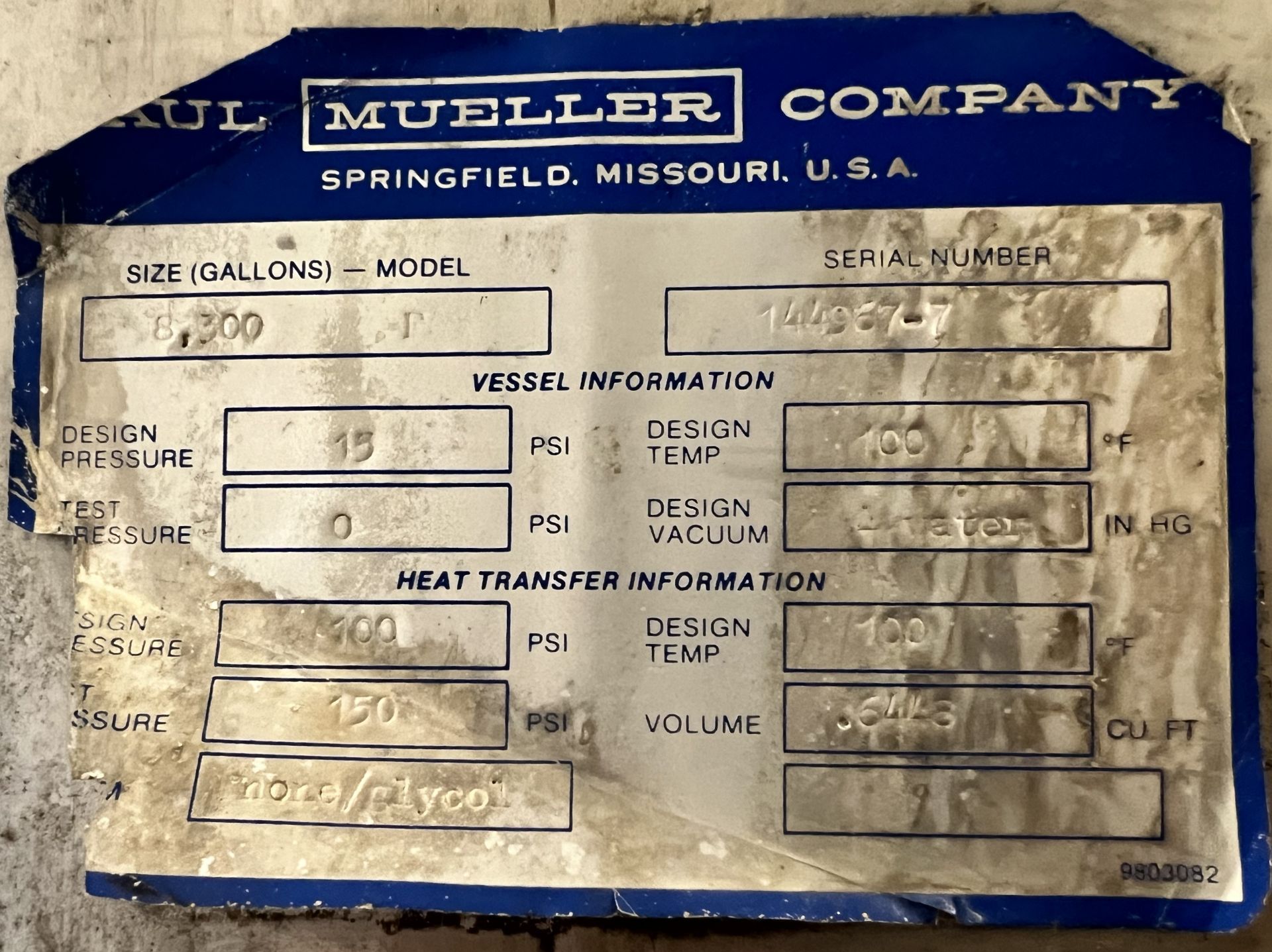 Mueller SS Tank - Image 8 of 8