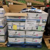 20x boxes of MicroClean SureGuard 3 - size XX Large coveralls with integral feet - 25 units per box