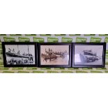 3x Skegness memorabilia photos - Skegness Lifeboat - frame size: 13.5 x 10 inches