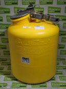 Eagle 1525 polyethylene disposable safety can 19L