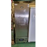 Foster FSL400H stainless steel slimline single upright fridge - W 600 x D 700 x H 1900mm