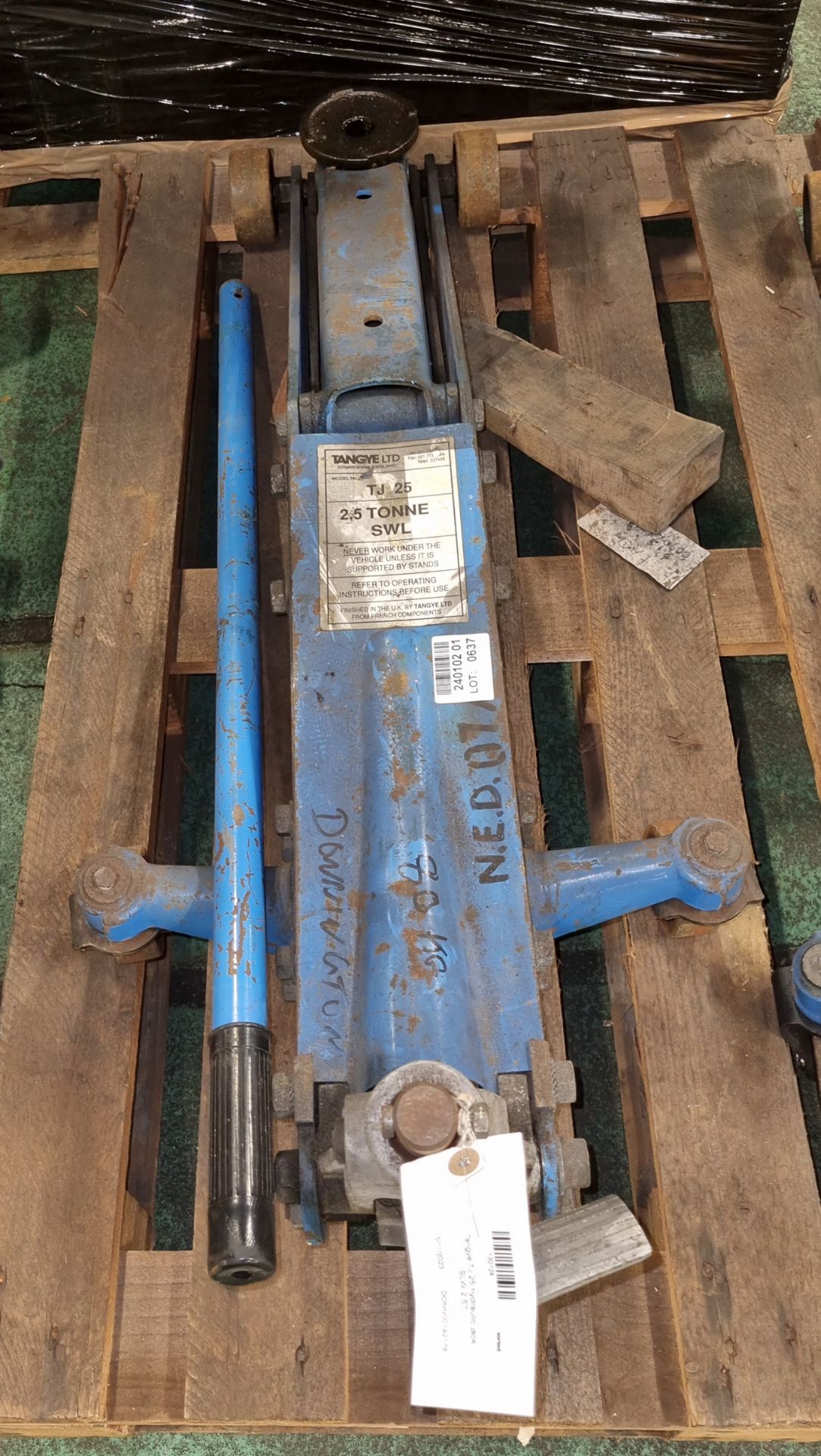 Tangye TJ 25 hydraulic jack - SLW 2.5T