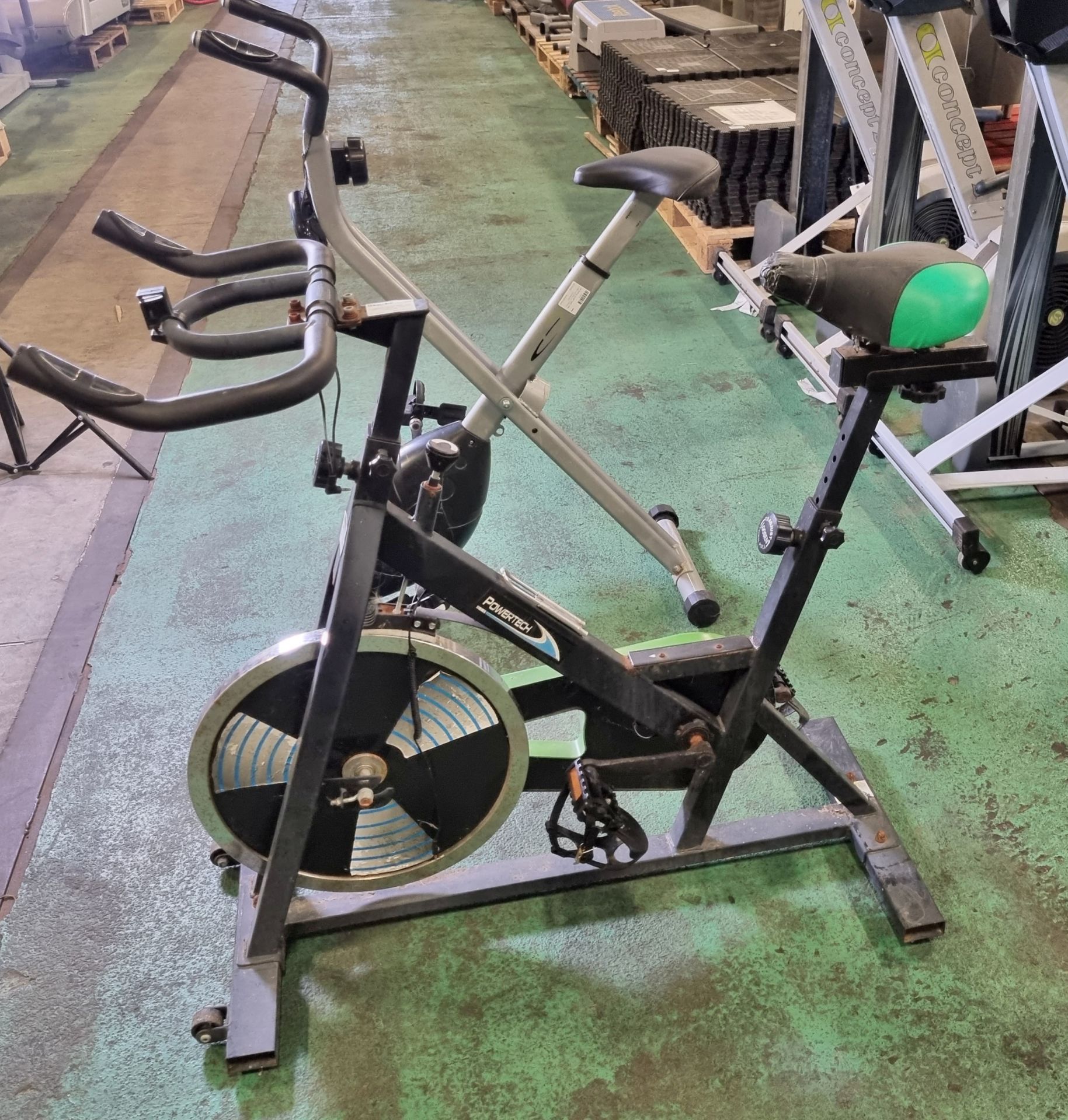 2x static exercise bikes - AS SPARES OR REPAIRS - Full details in the description - Image 2 of 9