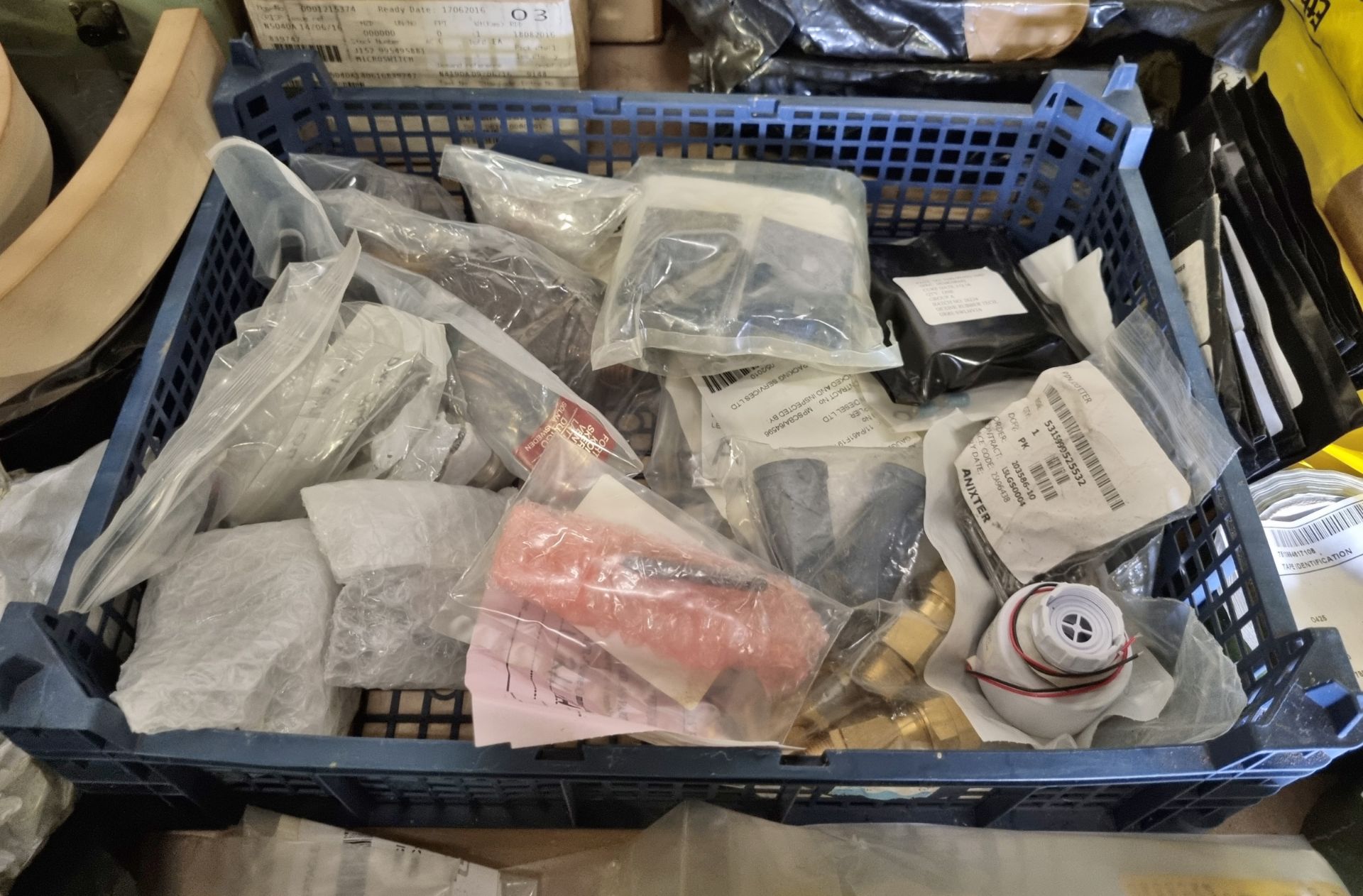 Workshop consumables - tape, rubber strips, ethysorb tubes, brass fittings and electronic components - Image 5 of 12