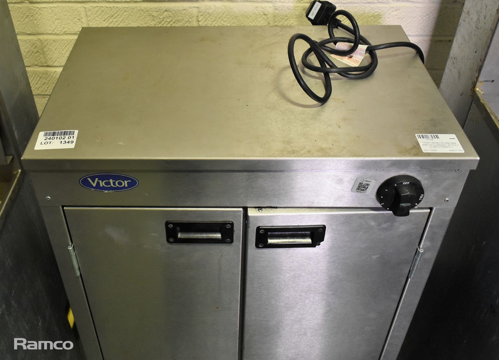 Victor HED40100 stainless steel hot cupboard - W 570 x D 400 x H 900mm - Bild 4 aus 4