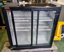 Klimasan Midi Cooler double glass sliding door bar back bottle cooler - AS SPARES OR REPAIRS