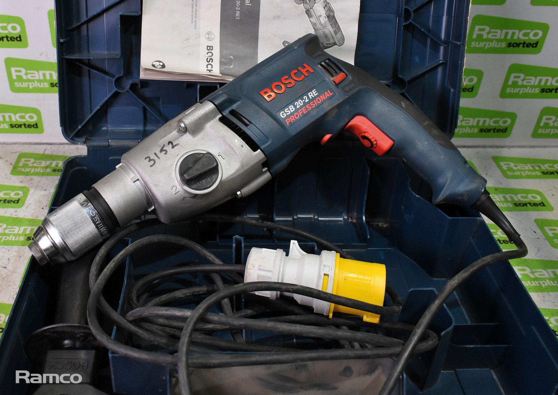 Bosch GSB 20-2RE electric impact drill with case - Image 3 of 5