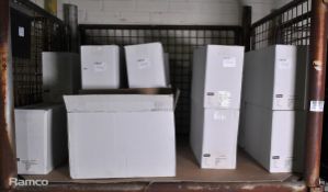 20x boxes of White Lyreco B4 pocket envelopes - 353 x 250mm 100 gsm - 250 envelopes per box