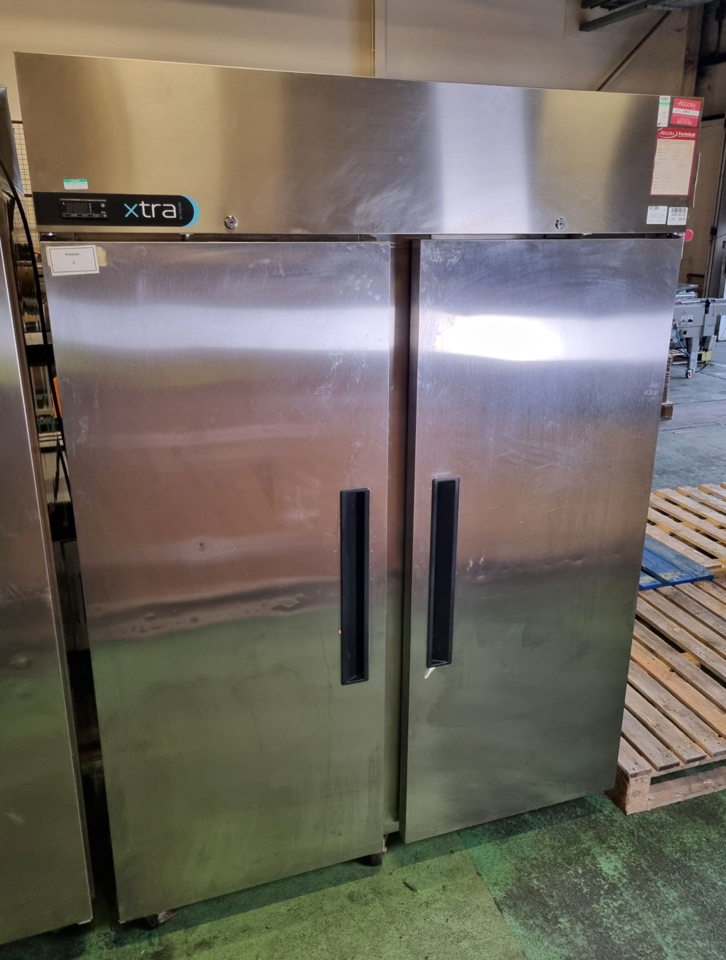 Foster XR1300L 2-door upright freezer - W 1400 x D 800 x H 1860mm