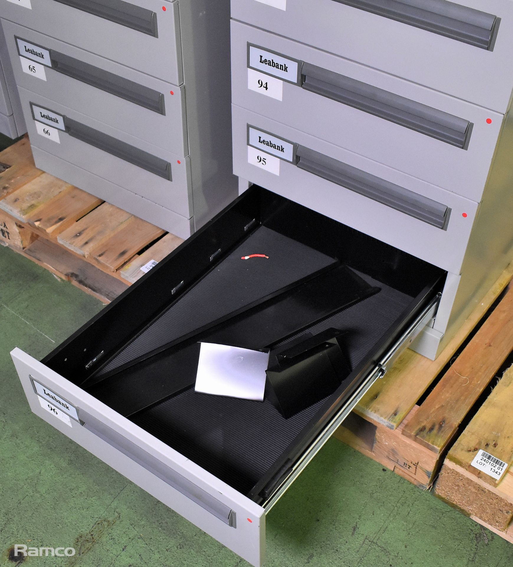 2x Leabank 6 drawer filing cabinets - W 470 x D 630 x H 1020mm - NO KEYS - Bild 4 aus 6