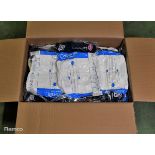 4x boxes of MicroClean SureGuard 3 coveralls - size small with integral feet - 25 units per box
