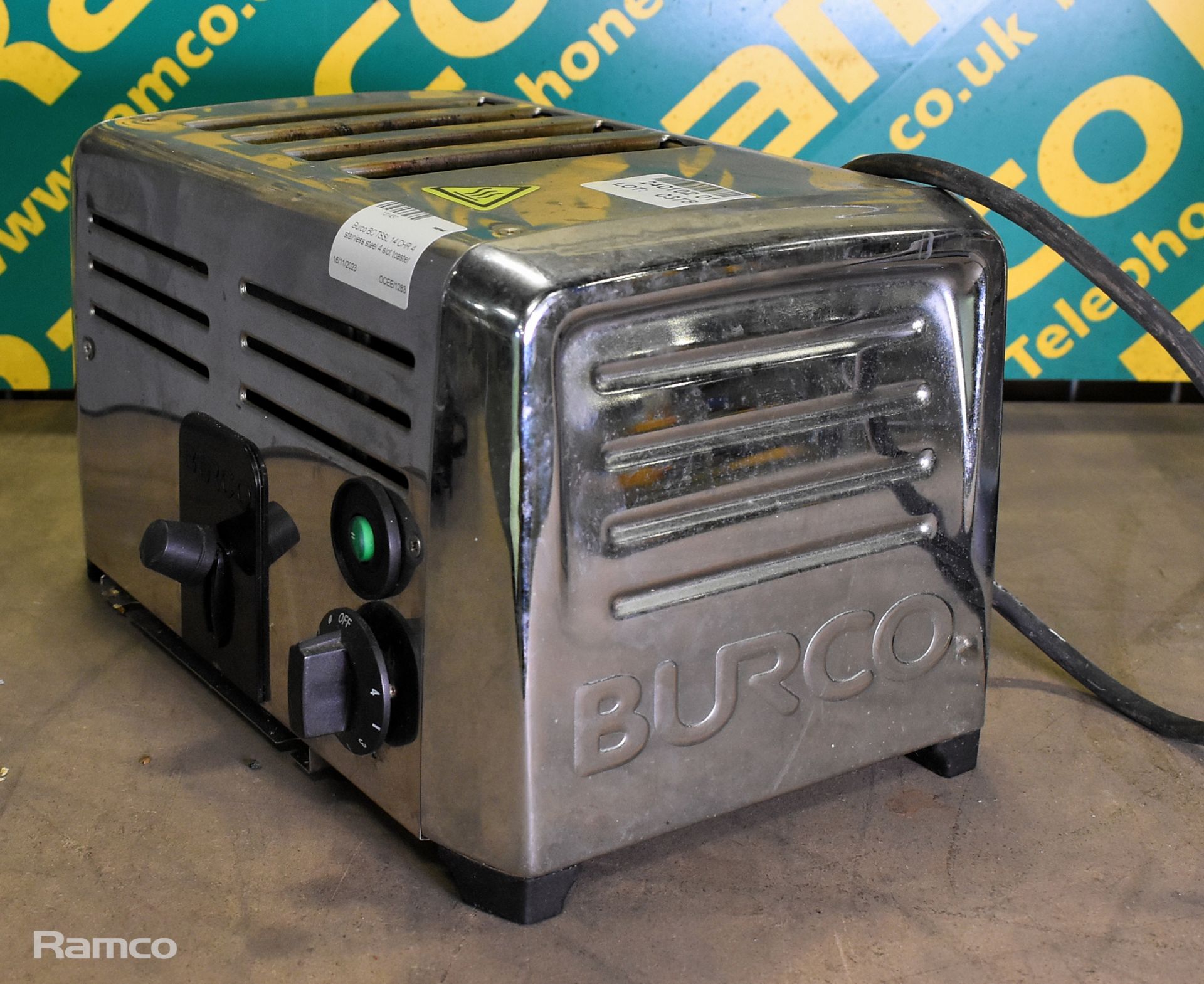 Burco BC TSSL 14 CHR 4 stainless steel 4 slot toaster - Image 3 of 5