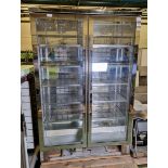 Weald SP.PR1200 upright double door display fridge - W 1200 x D 550 x H 900mm