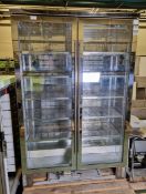 Weald SP.PR1200 upright double door display fridge - W 1200 x D 550 x H 900mm