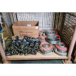 24x Cargo Aid Ltd cargo tie down straps - SPARES OR REPAIRS, 14x Double apex recovery strops