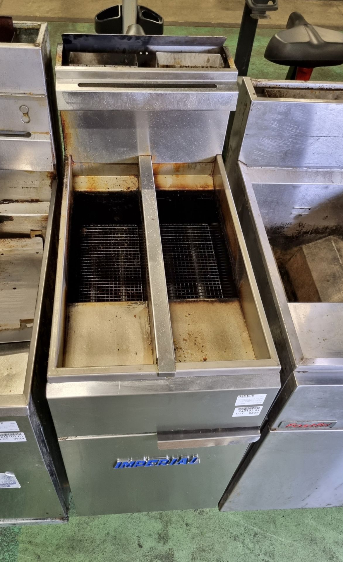 Imperial CIFS-2525 stainless steel twin fryer - no baskets - gas - W390 x D 840 x H 1160mm - Bild 2 aus 5